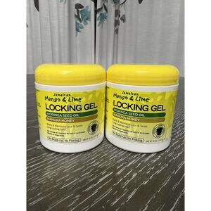 Jamaican Mango & Lime Locking Gel Frizz Control Hair Styling 6 oz 170 g New X 2